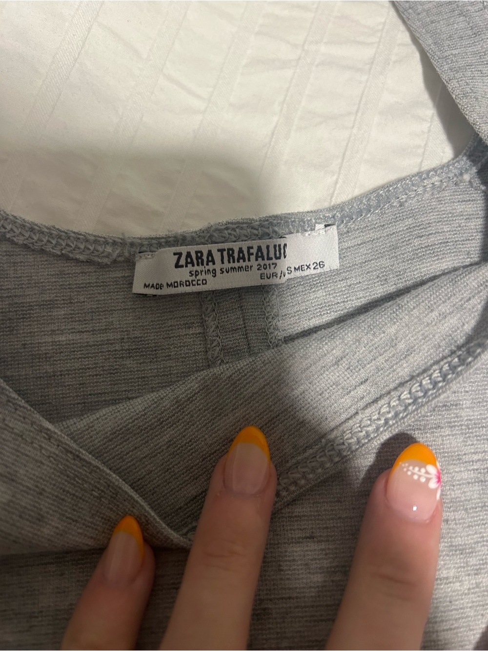 Zara Gray Ribbed Tank Midi Dress - Picture 2 of 3